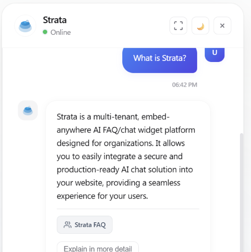 AI answers from your docs