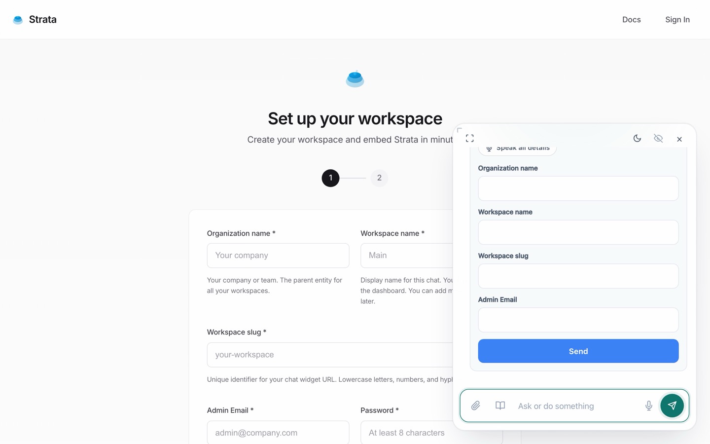 Create your workspace